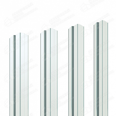Штакетник Barrera 80 мм (полукруглое окончание) 0,45мм RAL 9002