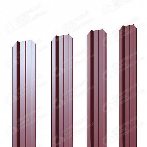 Штакетник Barrera 80 мм (прямое окончание) 0,45мм RAL 3011