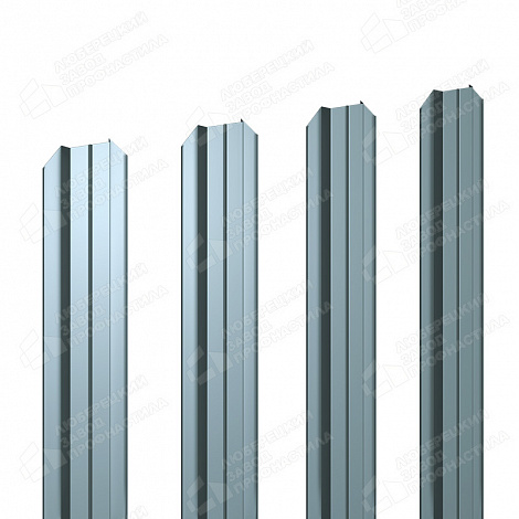 Штакетник Barrera 80 мм (прямое окончание) 0,4мм RAL 7005