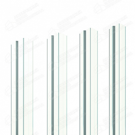 Штакетник Barrera 80 мм (полукруглое окончание) 0,4мм RAL 9010