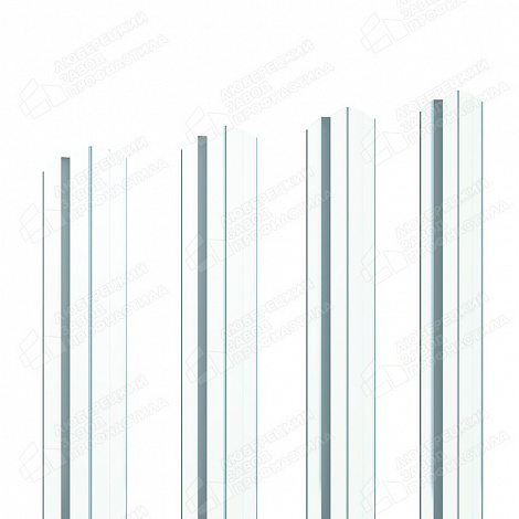 Штакетник Barrera 80 мм (полукруглое окончание) 0,4мм RAL 9003