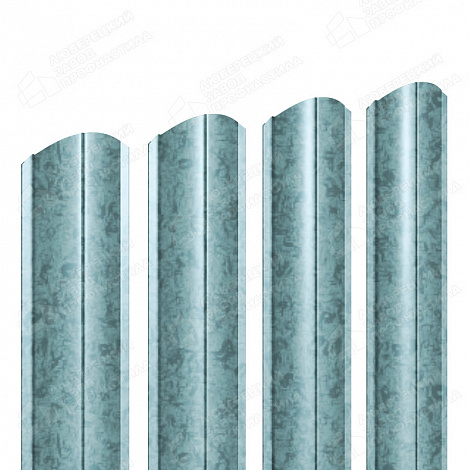 Штакетник Barrera Grande 128 мм 0,5мм (полукруг) оцинкованный