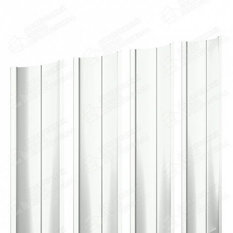 Штакетник Barrera Grande 128 мм  (прямой) 0,4мм RAL 9003