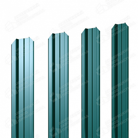 Штакетник Barrera 80 мм (прямое окончание) 0,45мм RAL 6005