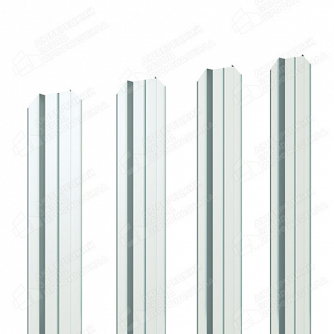 Штакетник Barrera 80 мм (прямое окончание) 0,4мм RAL 9002