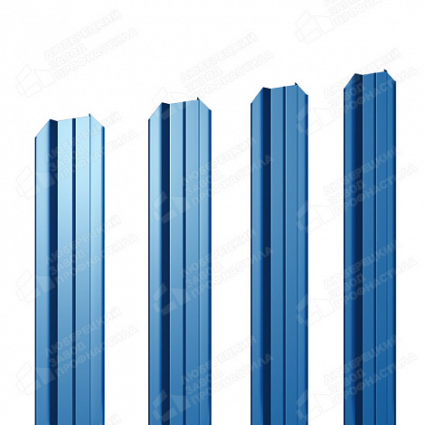 Штакетник Barrera 80 мм (прямое окончание) 0,5мм RAL 5005