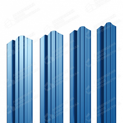 Штакетник Barrera 118 мм (полукруглое окончание) 0,45мм RAL 5005