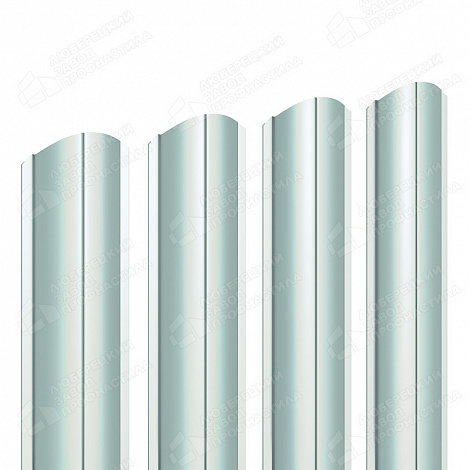 Штакетник Barrera Grande 128 мм 0,5мм (полукруг) RAL 9002