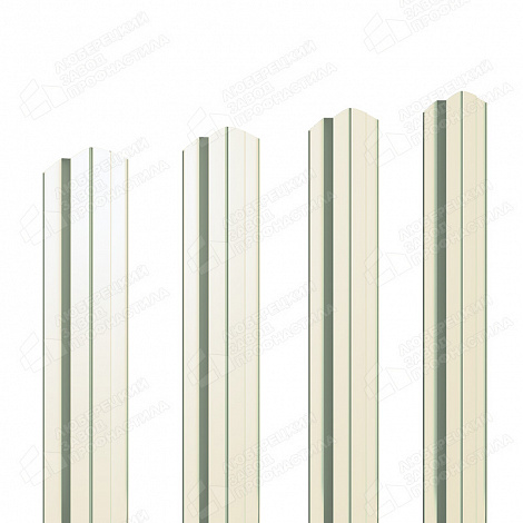 Штакетник Barrera 80 мм (полукруглое окончание) 0,4мм RAL 1015